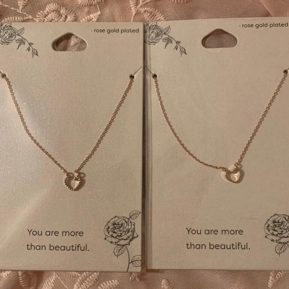Heart necklaces
